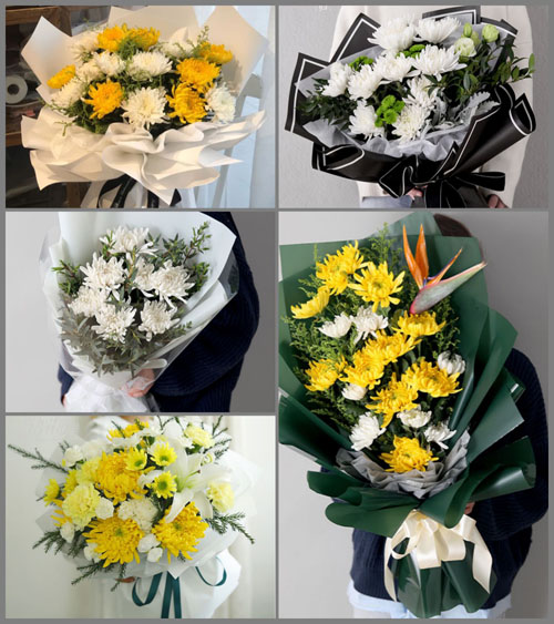 福建龙岩永定区仙师镇白事花束代送